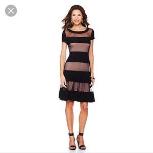Flattering Dress sheer black 3x